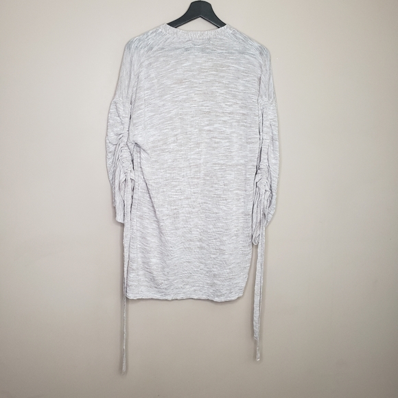 Trouve linen blend open front cardigan xs/s grey - Picture 4 of 5